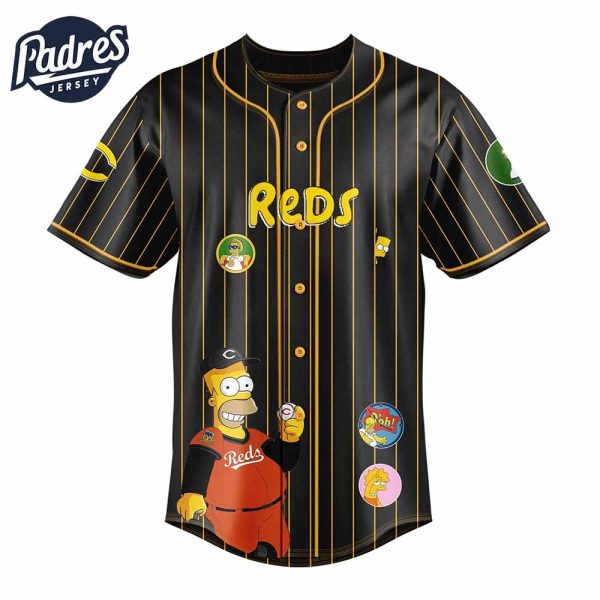 Cincinnati Reds MLB x The Simpsons Baseball Jersey Style 3