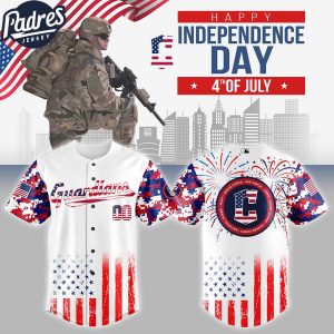 Cleveland Guardians MLB X The 4th Of July X Military Personalized Baseball Jersey