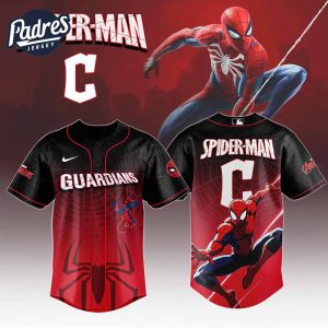 Cleveland Guardians MLB x Spider Man Game Night Baseball Jersey Outfit