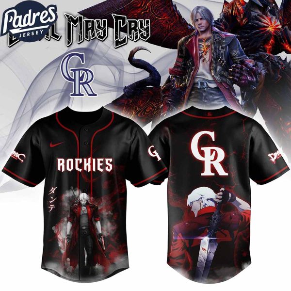 Colorado Rockies MLB X Dante Devil May Cry Personalized Baseball Jersey