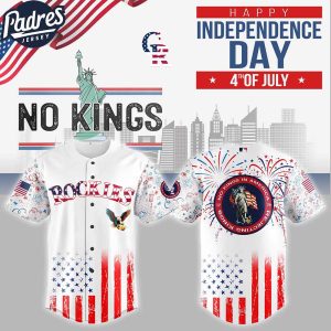 Colorado Rockies MLB X The 4th Of July X Military Custom Baseball Jersey
