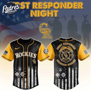 Colorado Rockies MLB x First Responders Baseball Jersey 1