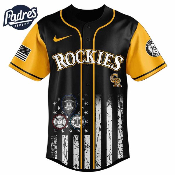 Colorado Rockies MLB x First Responders Baseball Jersey 3