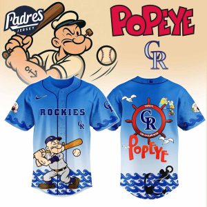 Colorado Rockies MLB x Popeye Baseball Jersey