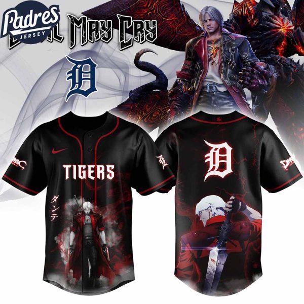 Detroit Tigers MLB X Dante Devil May Cry Personalized Baseball Jersey