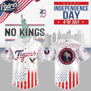 Detroit Tigers MLB X The 4th Of July X Military Custom Baseball Jersey