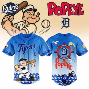 Detroit Tigers MLB x Popeye Baseball Jersey