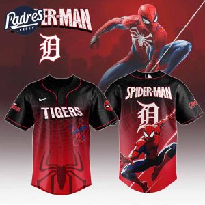 Detroit Tigers MLB x Spider Man Game Night Baseball Jersey Outfit