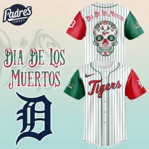 Detroit Tigers X Dia De Los Muertos 2025 Baseball Jersey