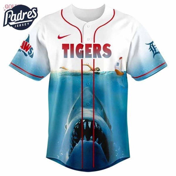 Detroit Tigers x Jaws 2025 Baseball Jersey 2