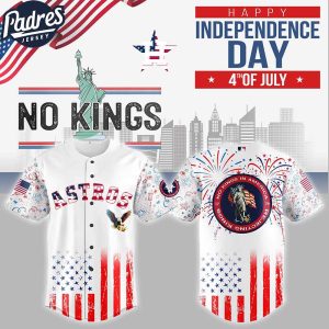 Houston Astros MLB X The 4th Of July X Military Custom Baseball Jersey
