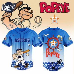 Houston Astros MLB x Popeye Baseball Jersey