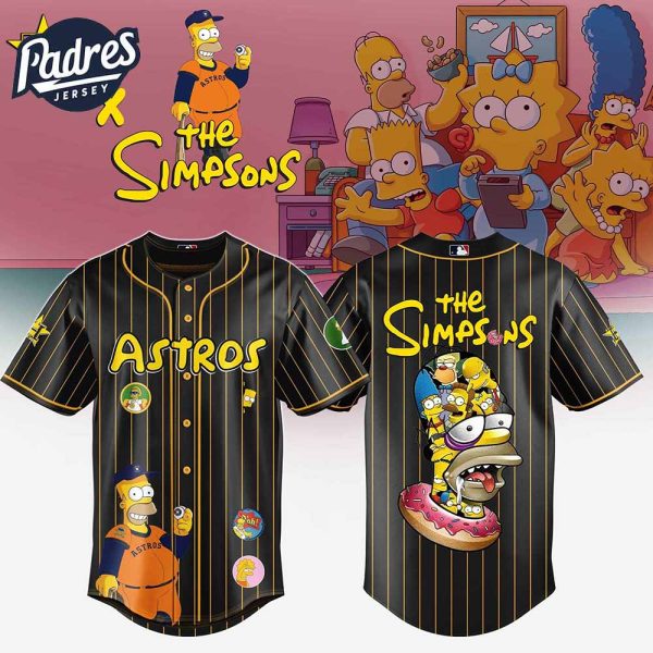 Houston Astros MLB x The Simpsons Baseball Jersey Style 1
