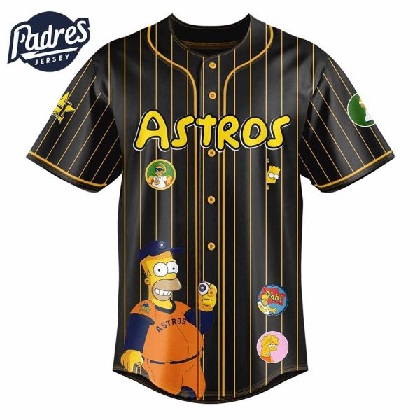 Houston Astros MLB x The Simpsons Baseball Jersey Style 3
