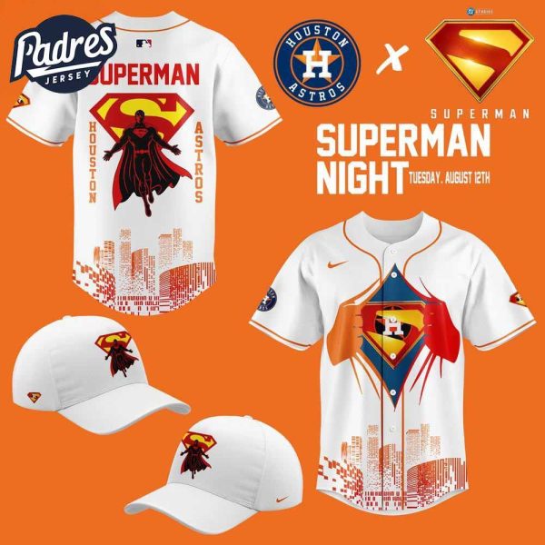 Houston Astros Superman Night Special Limited Edition Baseball Jersey
