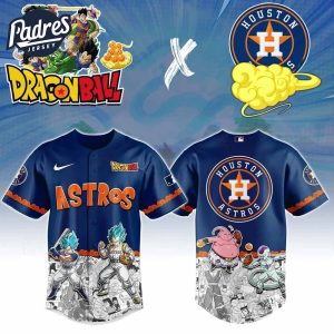 Houston Astros x Dragon Ball Baseball Jersey Style