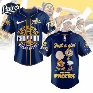 Indiana Pacers Champions 2025 Baseball Jersey 1