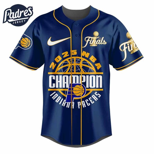 Indiana Pacers Champions 2025 Baseball Jersey 2