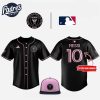 Inter Miami CF x MLB Club World Cup 2025 Black Baseball Jersey 1