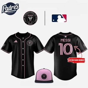 Inter Miami CF x MLB Club World Cup 2025 Black Baseball Jersey 1