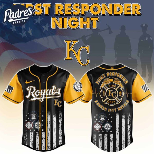 Kansas City Royals MLB x First Responders Baseball Jersey 1