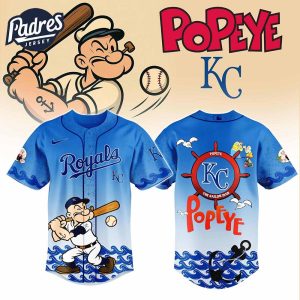 Kansas City Royals MLB x Popeye Baseball Jersey