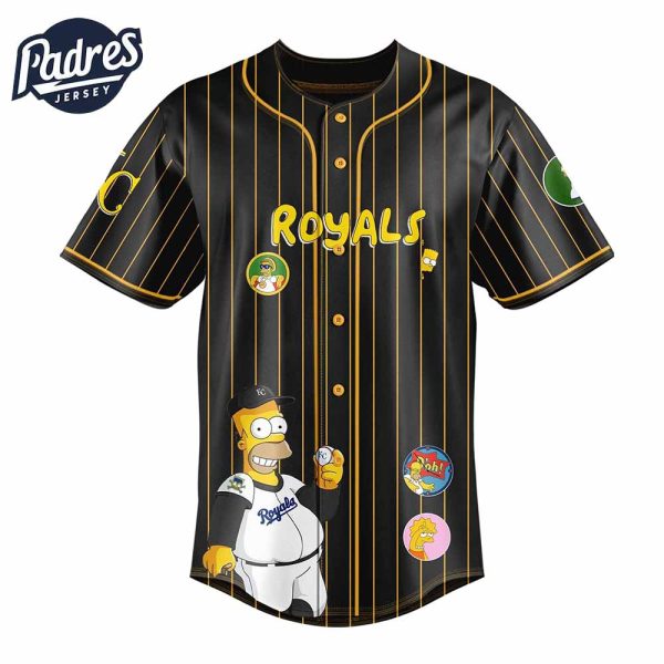 Kansas City Royals MLB x The Simpsons Baseball Jersey Style 3