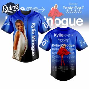 Kylie Minogue Tension Tour 2025 Baseball Jersey 1
