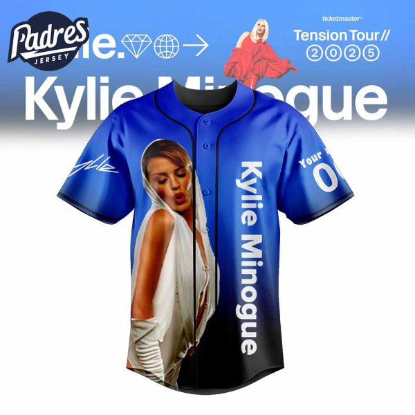 Kylie Minogue Tension Tour 2025 Baseball Jersey 3