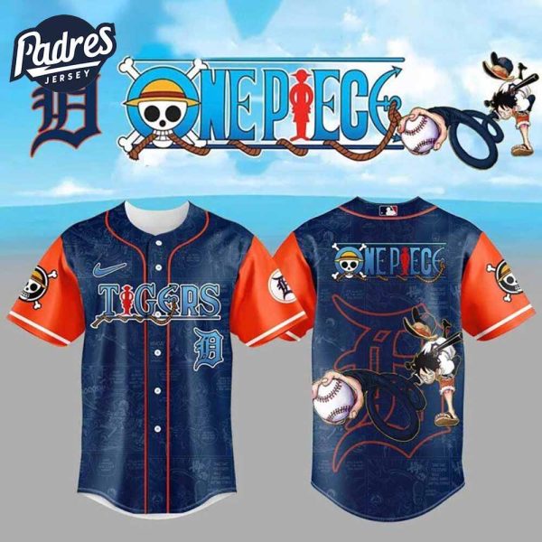 Limited Edition Detroit Tigers One Piece Night Game Blue Jersey