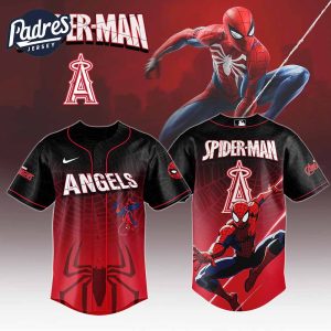 Los Angeles Angels MLB x Spider Man Game Night Baseball Jersey Outfit