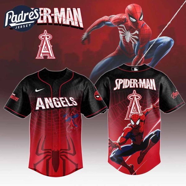 Los Angeles Angels MLB x Spider Man Game Night Baseball Jersey Outfit