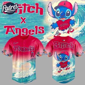 Los Angeles Angels x Stitch Aloha Baseball Jersey 2025