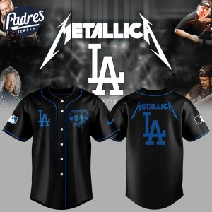 Los Angeles Dodgers Baseball Metallica Night Jersey