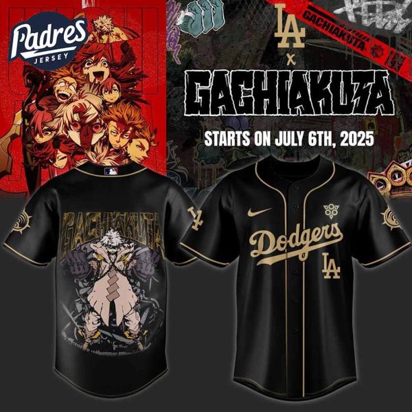 Los Angeles Dodgers Gachiakuta Baseball Jersey