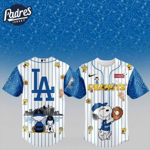Los Angeles Dodgers Snoopy Cute Baseball Jersey Dodgers 1