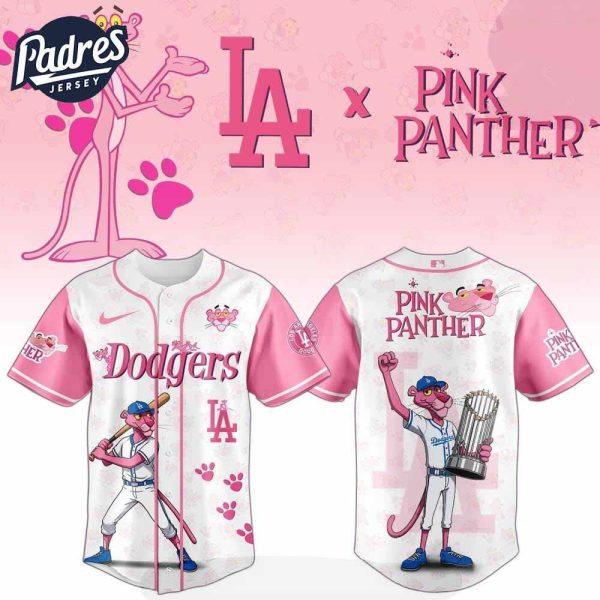 Los Angeles Dodgers X The Pink Panther Baseball Jersey