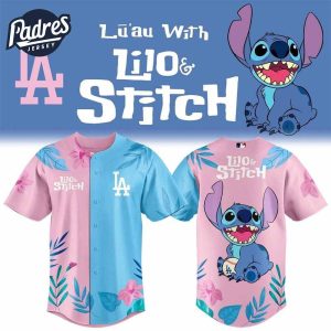 Los Angeles Dodgers x Lilo And Stitch 2025 Baseball Jersey