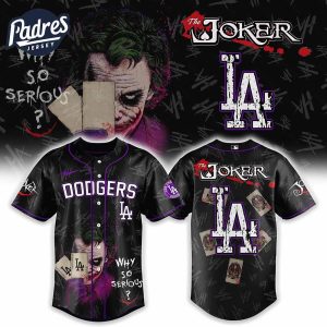 Los Angeles Dodgers x The Joker Baseball Jersey Gift