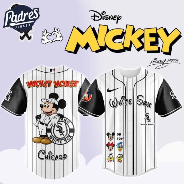 MLB Chicago White Sox X Mickey Mouse And Friends Baseball Jersey