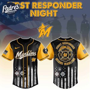 Miami Marlins MLB x First Responders Baseball Jersey 1