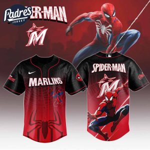 Miami Marlins MLB x Spider Man Game Night Baseball Jersey Outfit