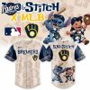 Milwaukee Brewers MLB Lilo And Stitch Summer Baseball Jersey