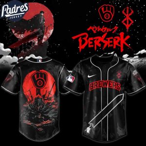 Milwaukee Brewers MLB X Berserk Personalized Baseball Jersey