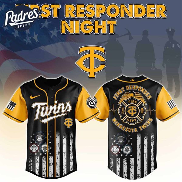 Minnesota Twins MLB x First Responders Baseball Jersey 1