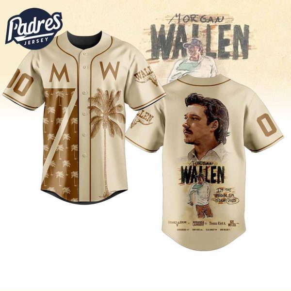 Morgan Wallen Baseball Jersey I'm The Problem Tour 2025 Edition 1