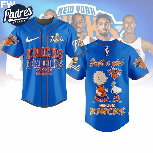 New York Knicks Champions 2025 Baseball Jersey 1