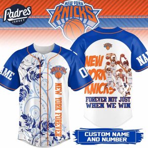 New York Knicks NBA Baseball Jersey Outfit 2025 1