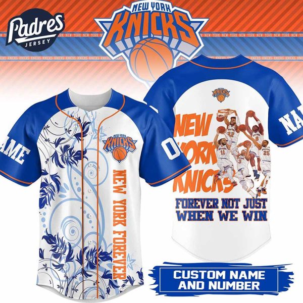 New York Knicks NBA Baseball Jersey Outfit 2025 1