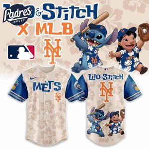 New York Mets MLB Lilo And Stitch Summer Baseball Jersey